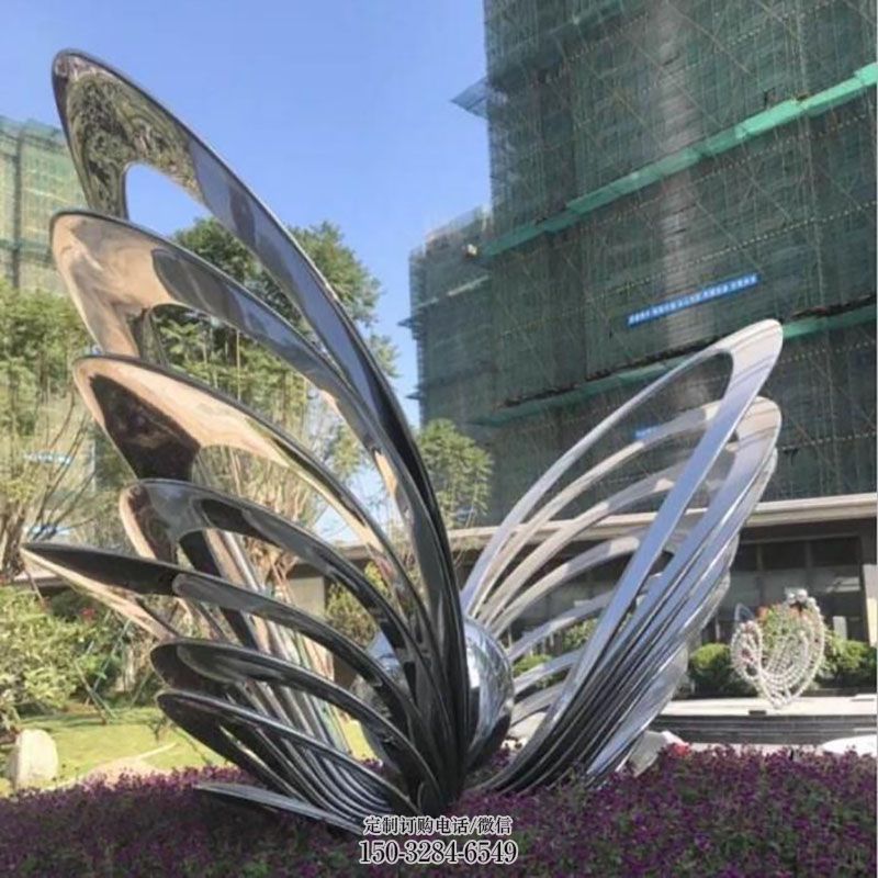 钢铸蝴蝶雕塑 社区昆虫雕塑常用 社区蝴蝶雕塑常用