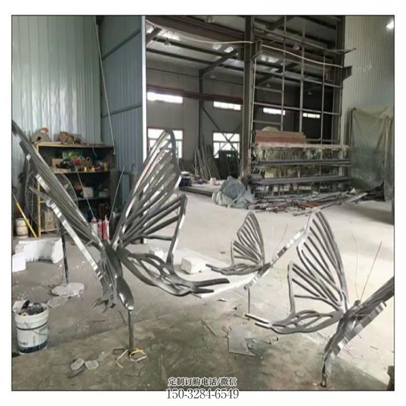 蝴蝶雕塑工程 景观户外昆虫雕塑点击 蝴蝶雕塑展示提供