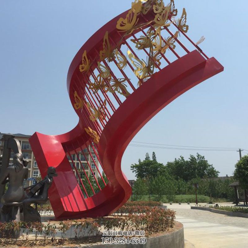 各类蝴蝶雕塑 蝶科雕塑主题定做 门口镂空蝴蝶雕塑订做