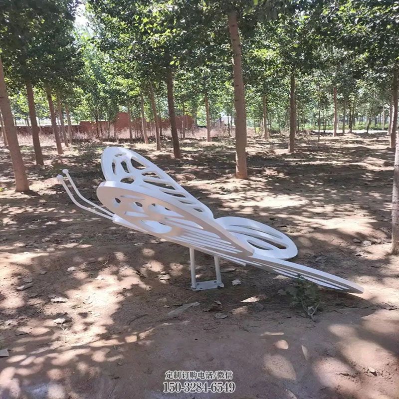 空间蝴蝶雕塑 公园景观蝶科雕塑供求 门口镂空蝴蝶雕塑订做