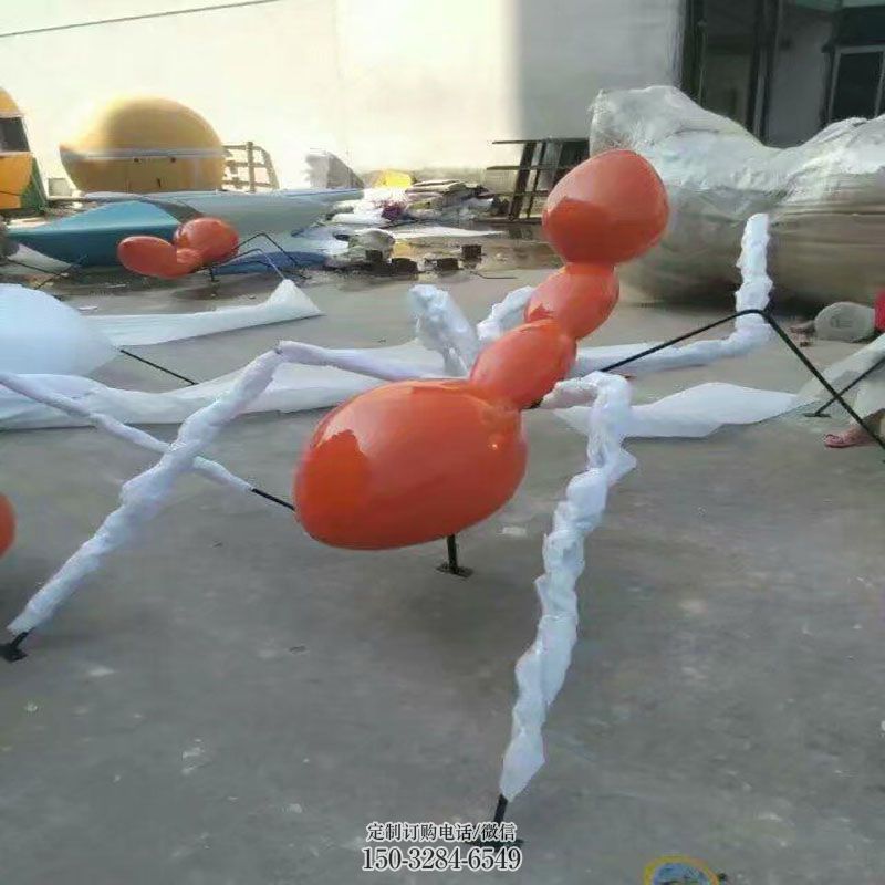 各类蚂蚁雕塑 蚁类雕塑主题定做 门口玻璃钢蚂蚁雕塑订做