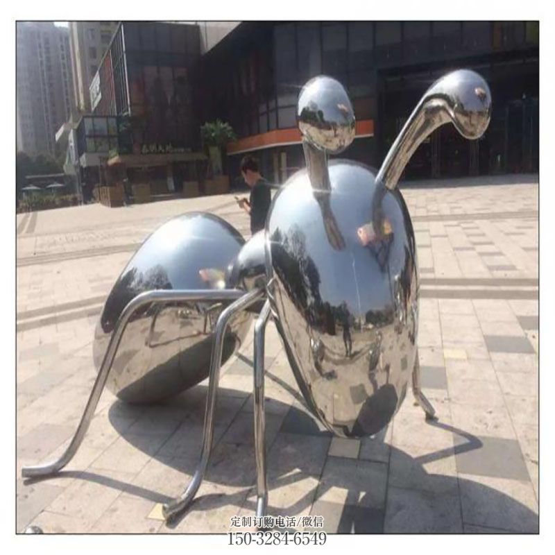蚂蚁雕塑工艺 城市广场蚁类雕塑提供 景区不锈钢蚂蚁雕塑优选