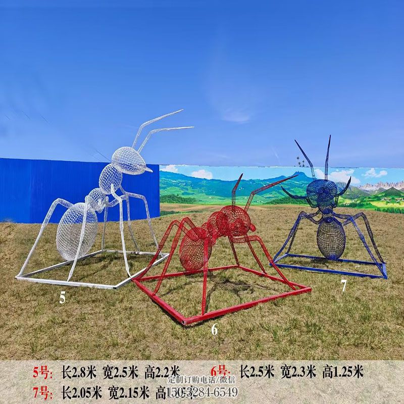 钢铸蚂蚁雕塑 园林景观小品蚁类雕塑生产 地产精神堡垒镂空蚂蚁雕塑批发