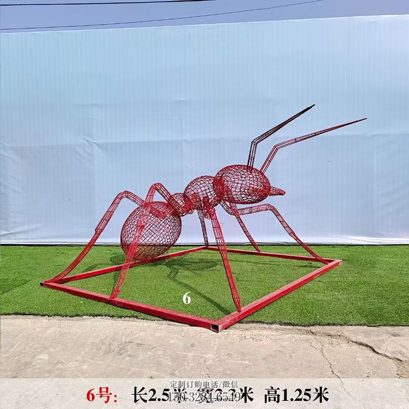 企业蚂蚁雕塑 蚁类雕塑展示提供 景观镂空蚂蚁雕塑定做