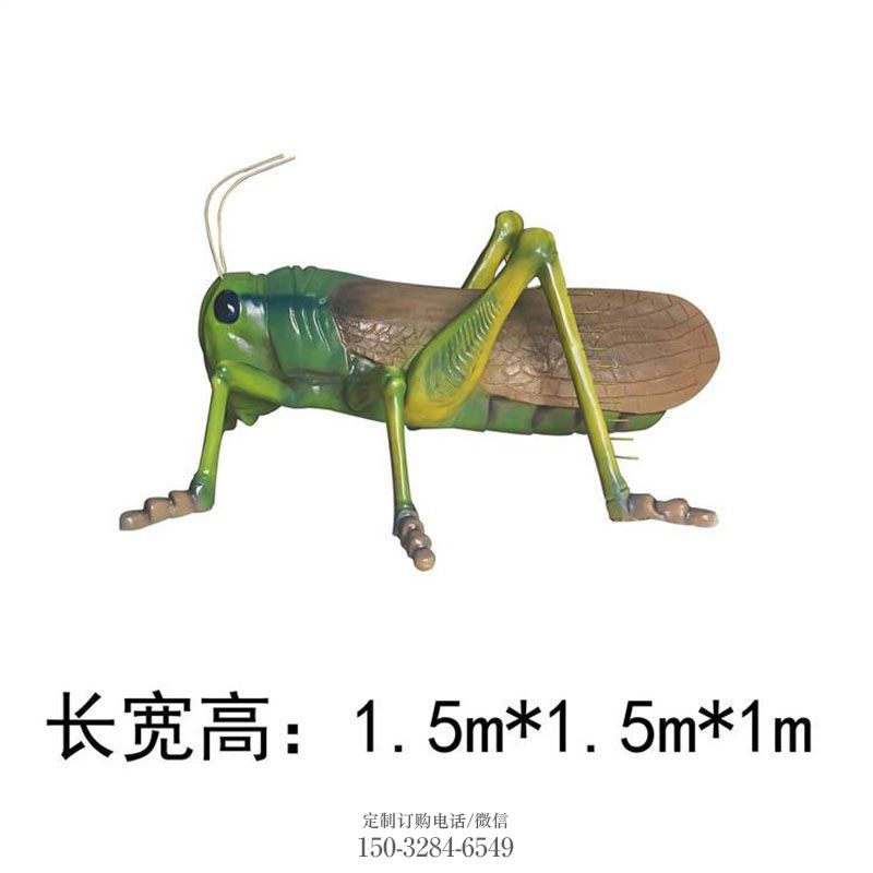 景区蝗虫雕塑，镀金欧式雕塑，铁艺材质