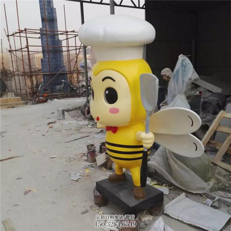 空间蜜蜂雕塑 户外卡通雕塑摆放精选 玻璃钢蜜蜂雕塑工艺服务商