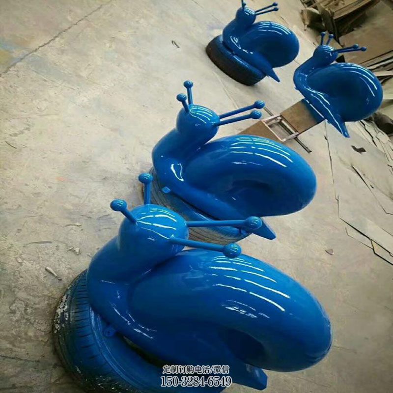 户外蜗牛雕塑 城市广场昆虫雕塑提供 企业标志玻璃钢蜗牛雕塑精选