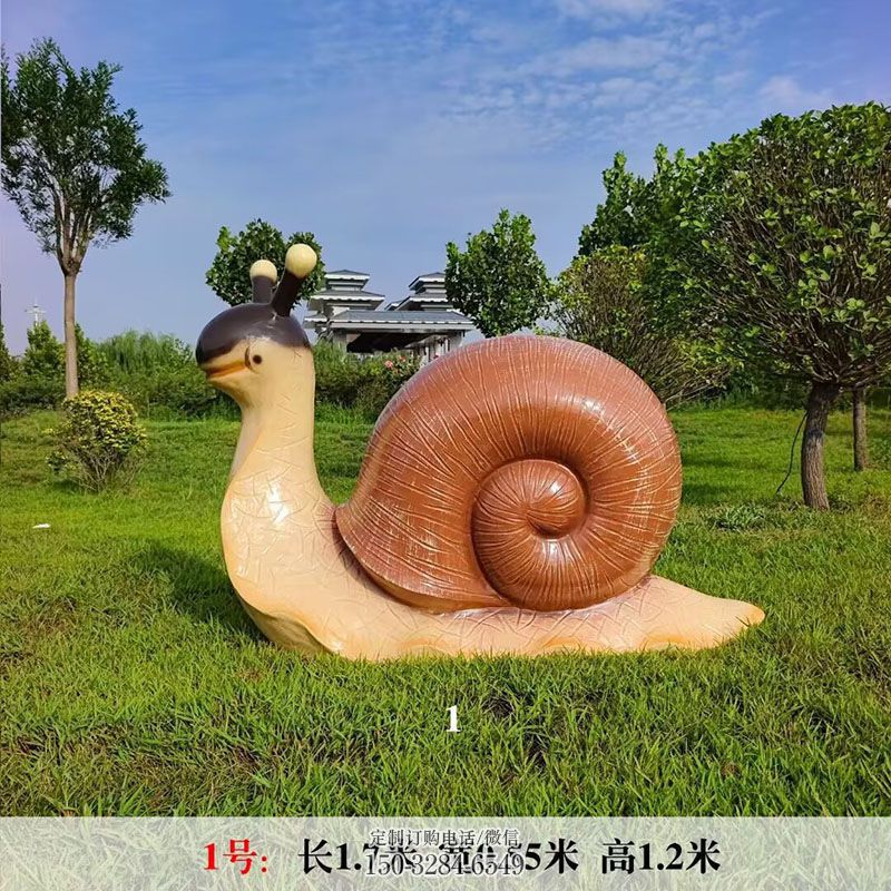 酒店蜗牛雕塑 各类昆虫雕塑标准 景区玻璃钢蜗牛雕塑优选