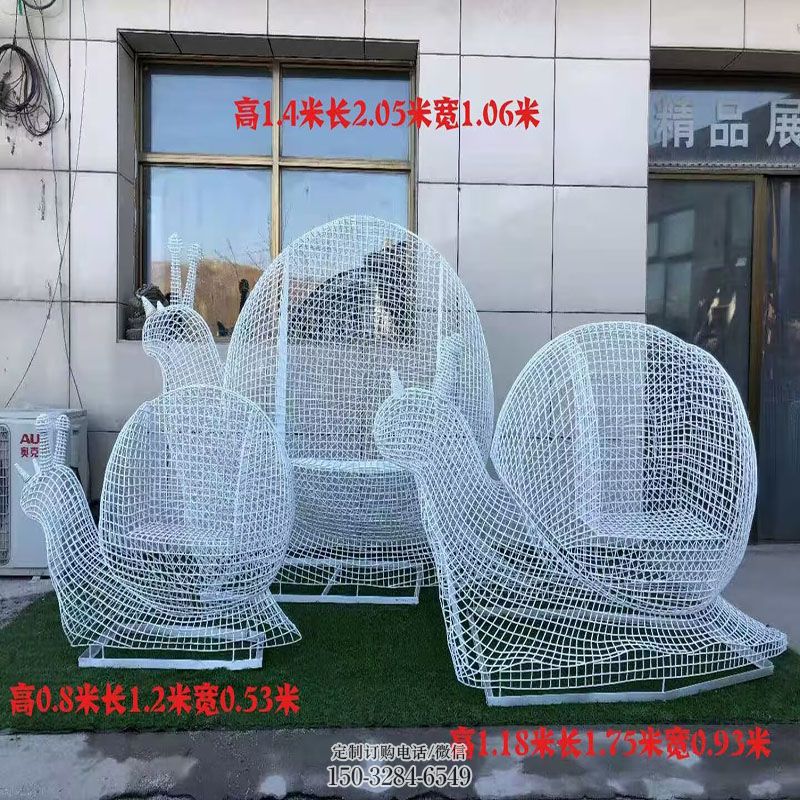 各类蜗牛雕塑 昆虫雕塑工艺服务商 商业不锈钢蜗牛雕塑标准