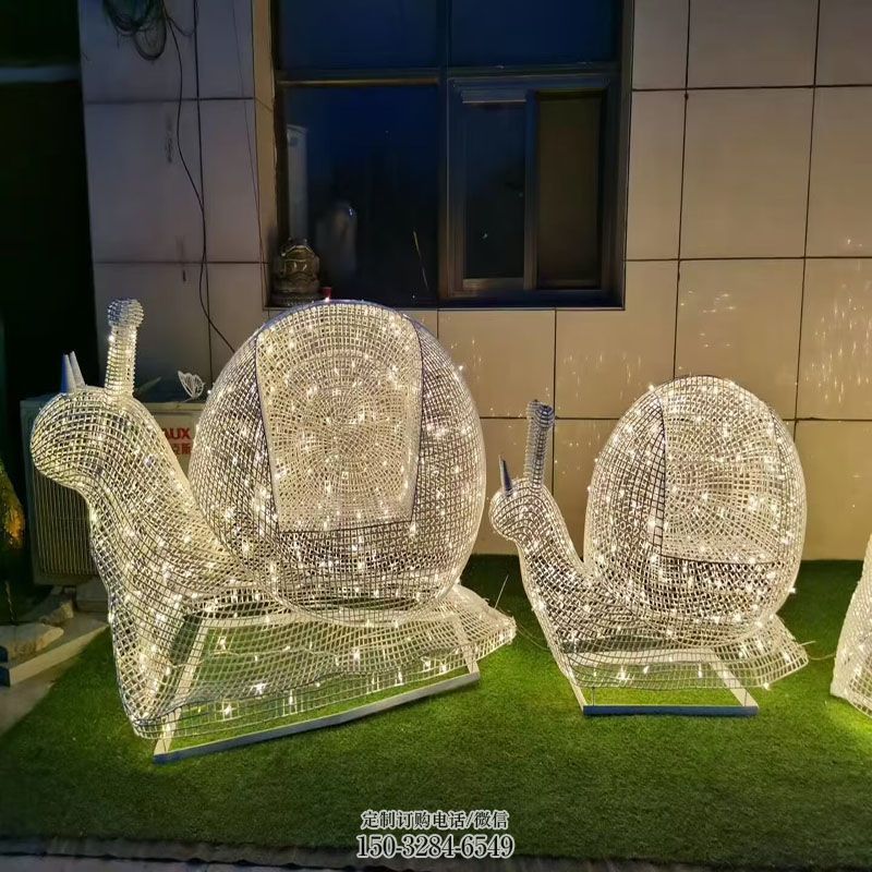 酒店蜗牛雕塑 昆虫雕塑装饰精品 景观户外不锈钢蜗牛雕塑点击