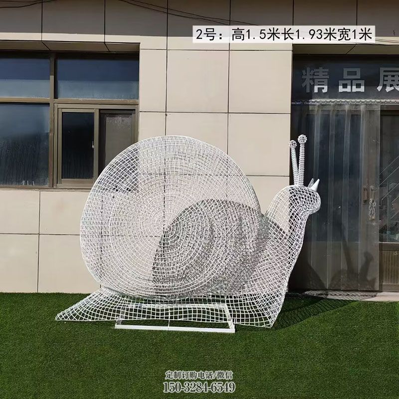 空间蜗牛雕塑 户外昆虫雕塑摆放精选 不锈钢蜗牛雕塑工艺服务商